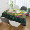 thumbnail image 5 of Qxltty Spring Wildflowers Square Tablecloth 54×54in Thick Wrinkle Resistant Heat Proof Durable Table Cover for Dining Table, 5 of 9
