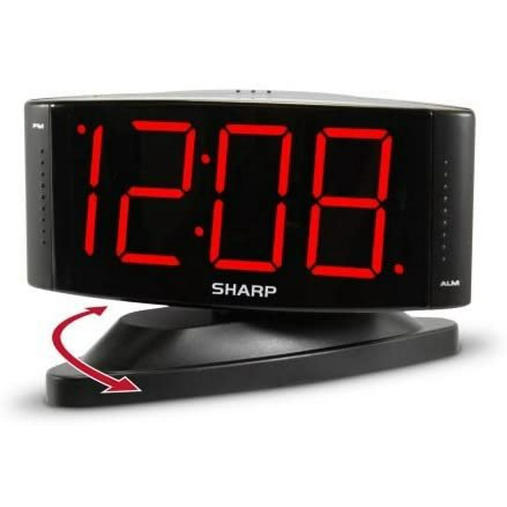 travel alarm clock with large numbers