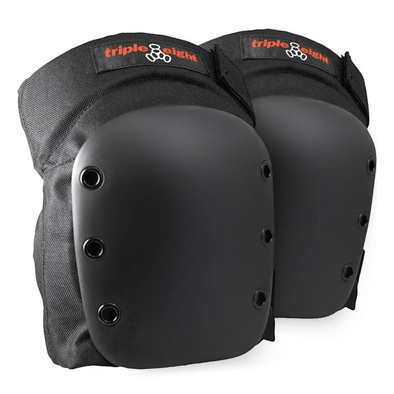 Triple Eight Street Knee Pad Extra Small Black with Black Cap