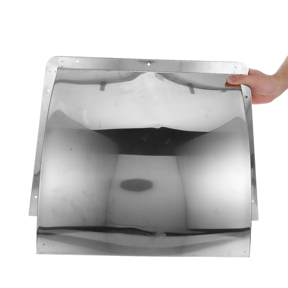 Hemoton Stainless Steel Outdoor Vent Cover for Range Hood, Rainproof Cap for Kitchen Hood