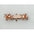 thumbnail image 4 of Faship Gorgeous Clear Crystal Rose Gold Floral Barrette, 4 of 5