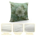 thumbnail image 4 of Nawypu  Vine Body Pillow Cover, Silhouette Morning Glory Species Flower Pattern Gardening Art Theme, Printed Soft &amp; Comfy Cushion Headboard Long Pillow Case, Pale Green Mustard, 4 of 5