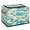 Multicolor 2, variant on CURLYOOT Ocean Waves Starfish Shell Storage Bin with Zipper Lid, Fabric Storage Basket with Handles, Decorative Foldable Storages Box Clothes Organizer for Closet, Shelf