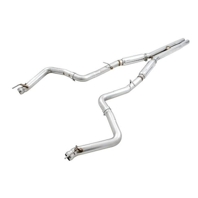 Fits 2015-2023 Dodge Challenger AWE Tuning Exhaust System Kit 3015-11050 Track Edition Cat-Back System; Stainless Steel; Without Muffler; Dual Exhaust; Rear Exit; Stock Tips