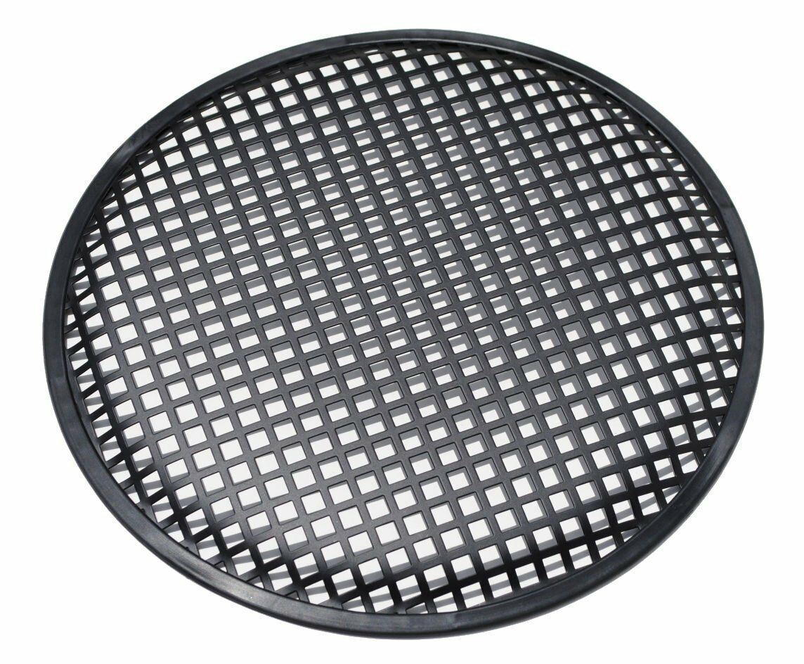2) Universal 15 Inch (15") Subwoofer Speaker Metal Waffle Cover Guard Grill - image 2 of 3