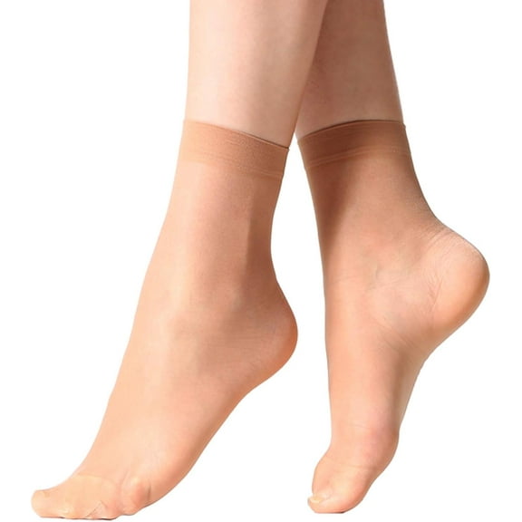 12 Pairs Women's Ankle High Sheer Socks One Size