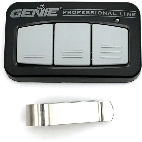 Genie Garage Door Remote G3BT-P Professional-Grade 3-Button Dual Frequency Remote Control 315/390MHz Rolling Code Security Visor Clip  GarageDoorProject | 100% OEM | US Vendor