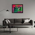 thumbnail image 3 of Stephen Chambers 24x19 Black Modern Wood Framed Wall Art Titled - Ed Sullivan Beatles 1, 3 of 6