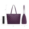 thumbnail image 4 of Bolso de mano Montana West acolchado grande de cuero vegano para mujer, 4 of 7