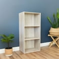 thumbnail image 3 of Slide Logic 4 Tier 34"H x 16"W Bookcase Sonoma Oak - Sonoma Oak, 3 of 6