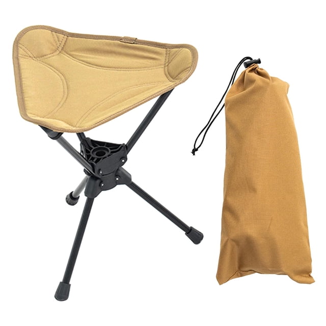 Taburete plegable para acampar, asiento trípode para pesca, reposapiés portátil, silla de camping, silla plegable portátil para exteriores