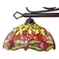 thumbnail image 3 of CHLOE Lighting EMPRESS Dragonfly Tiffany-Style Dark Bronze 3 Light Island Pendant 48" Wide, 3 of 4