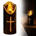 thumbnail image 2 of SSNTSY 2" X 4" Flameless LED Pillar Candle Tea Lights Candle Battery Operated Romantic Anniversary Candle Decoration Realistic Flickering Light Fake Tea Light for Valentines Wedding Party, 2 of 8