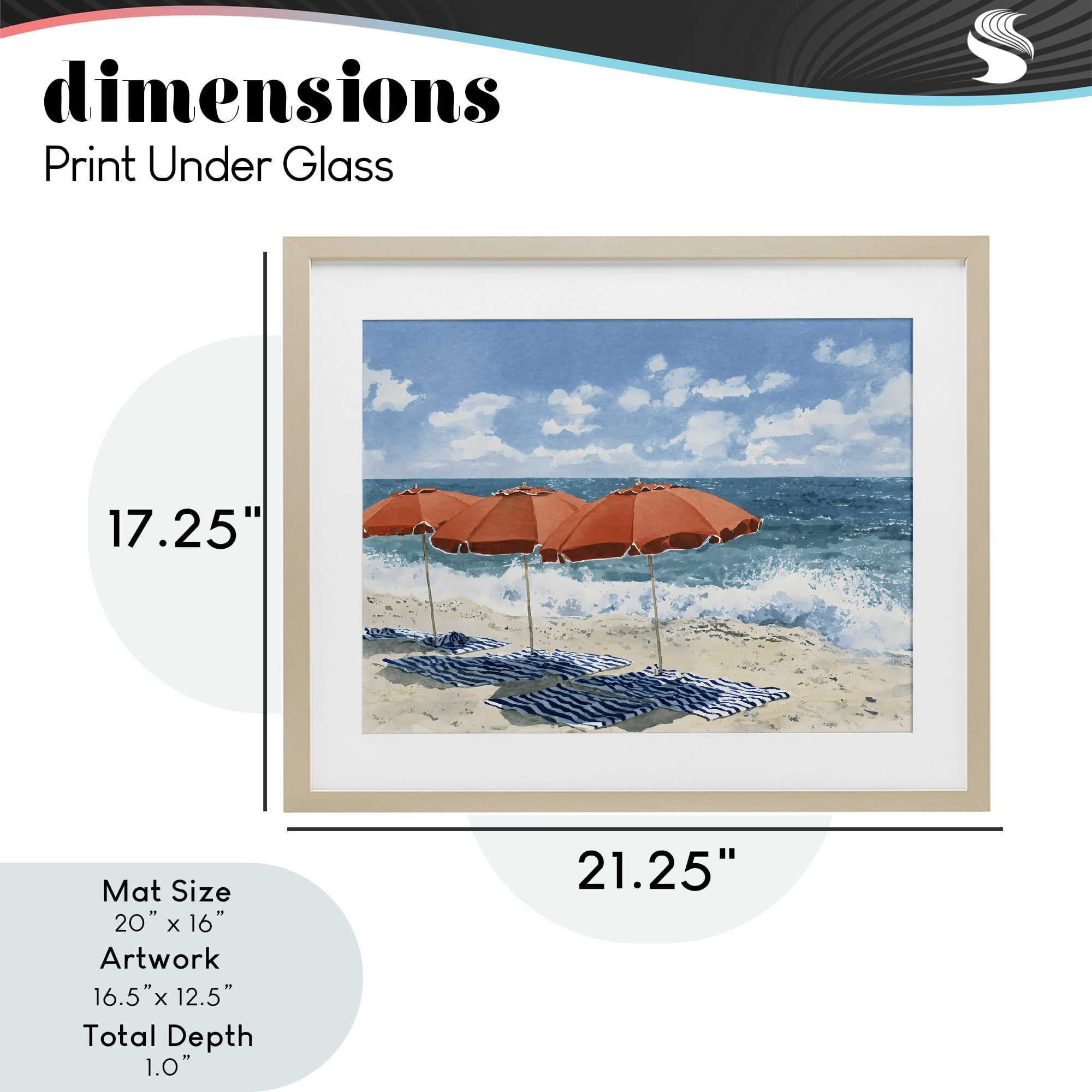 Stupell Industries Shade From The Sun Birch Framed Print Under Glass, design by Franklyn Gregory
