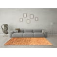 thumbnail image 3 of Ahgly Company Indoor Round Oriental Orange Modern Area Rugs, 4' Round, 3 of 4