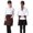Brown, variant on Hot Sale Black Cotton Cloth Short Apron Unisex Short Half Waist Apron Waiter Half Waist Apron BROWN