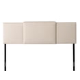 thumbnail image 3 of CorLiving Mia Stylish Cream Upholstered Adjustable Headboard for Full, Queen, or King Size Beds – Versatile Headboards, Dorm or Bedroom Headboard - Durable Full/Queen/King Bed Headboard Options., 3 of 6
