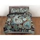 thumbnail image 3 of Colorido azul verde paisley marrón juego de funda nórdica, decoración de la habitación estética ropa de cama, 3 of 4