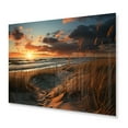 thumbnail image 2 of Designart "Golden Sands Beach Photo XXII" Nautical & Beach Metal Wall Art Prints, 2 of 5