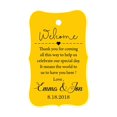 thumbnail image 1 of 100 PCS Wedding Welcome Personalized Wedding Favor Gift Paper Tags Custom Made Thank you Hang Tags, 1 of 1