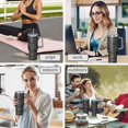 thumbnail image 7 of Bat Silhouette Halloween Pattern Tumbler with Handle and Lid,40oz Double Wall Vacuum Insulated Tumbler,Cups Gift for Women and Men, 7 of 7