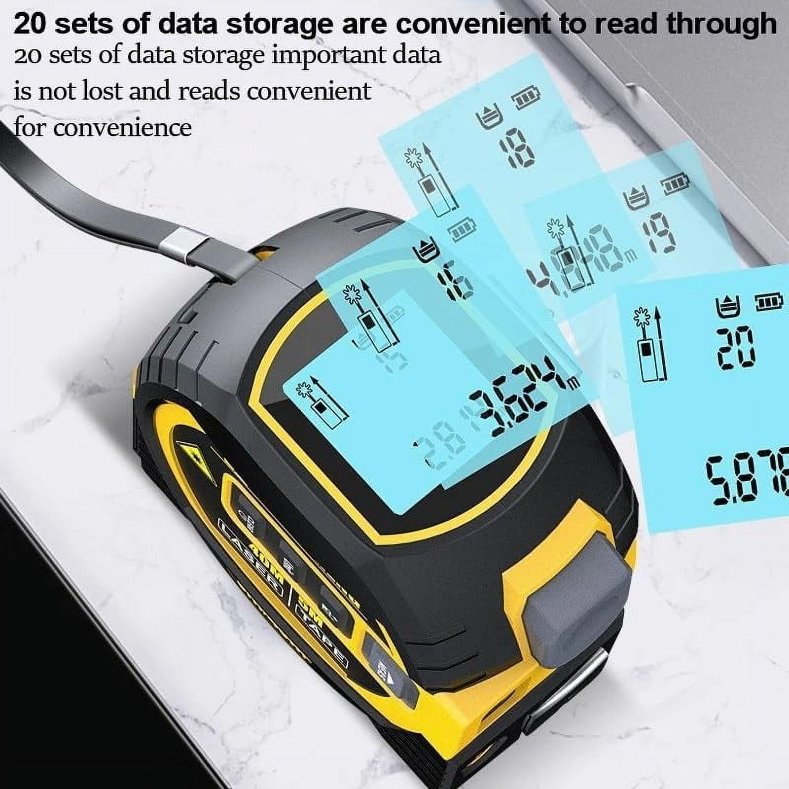 3-in-1 Laser Tape Measure – 40cm Digital Rangefinder With High Precision, Portable & Flexible