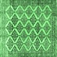 thumbnail image 1 of Ahgly Company Indoor Square Persian Emerald Green Traditional Area Rugs, 7' Square, 1 of 4