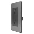 thumbnail image 4 of 5 PZS Placa Acero Inox Contacto Duplex 1.5 Modulos Wanergy, 4 of 7