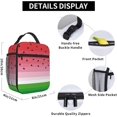 thumbnail image 6 of Cute Watermelon Funny Fruit Insulated Lunch Bag Reusable Cooler Lunch Box Portable Leakproof Thermal Container Tote Bags for Girls Boys School Travel, 6 of 6