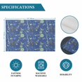 thumbnail image 6 of Botanical Blue Placemats Set of 8, Vintage Flower Butterfly Abstract Bird Placemats for Dining Table, Place Mats for Kitchen Tabletop, Waterproof Wipeable Dining Table Mats Set, 6 of 9