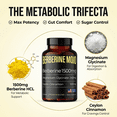 thumbnail image 3 of Berberine 1500mg Supplement with Magnesium Glycinate & Ceylon Cinnamon, Weight Management, Glucose & Metabolism Support, Made in USA, 60 Tablets, 3 of 9