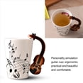thumbnail image 2 of 3X de Ceramica del Manejar de Violin de la Novedad Creativa Espectro Libre de Te de Leche Cafetaza de la Personalidad Regalo Instrumento Musical Unico, 2 of 8