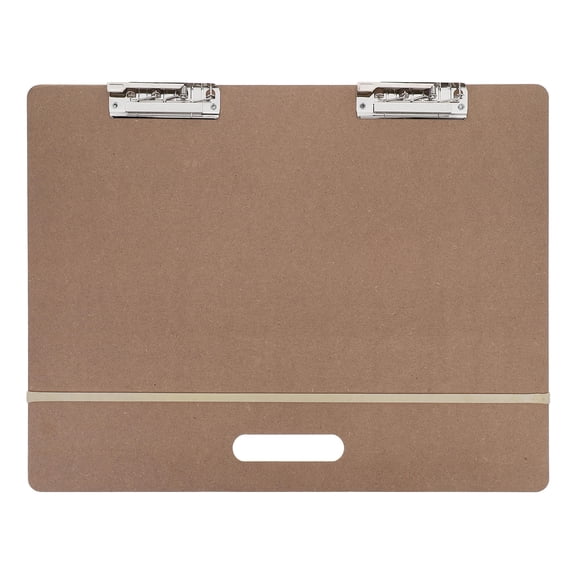 UPOUART Beige A3 Portable Drawing Board with Handle, Metal Clip, and Strap for , Ideal for Home and Travel Use
