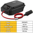 thumbnail image 4 of 18V to 12V Step Down Converter For De*walt Battery Adapter Cigarette Lighter Adapter Power Wheel Adapter, 4 of 9