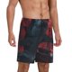 thumbnail image 2 of Balery Red Moon Shark Sailboat Pantalones cortos de pijama de punto de algodón para hombre con cinturilla y bolsillos-3X-Large, 2 of 6