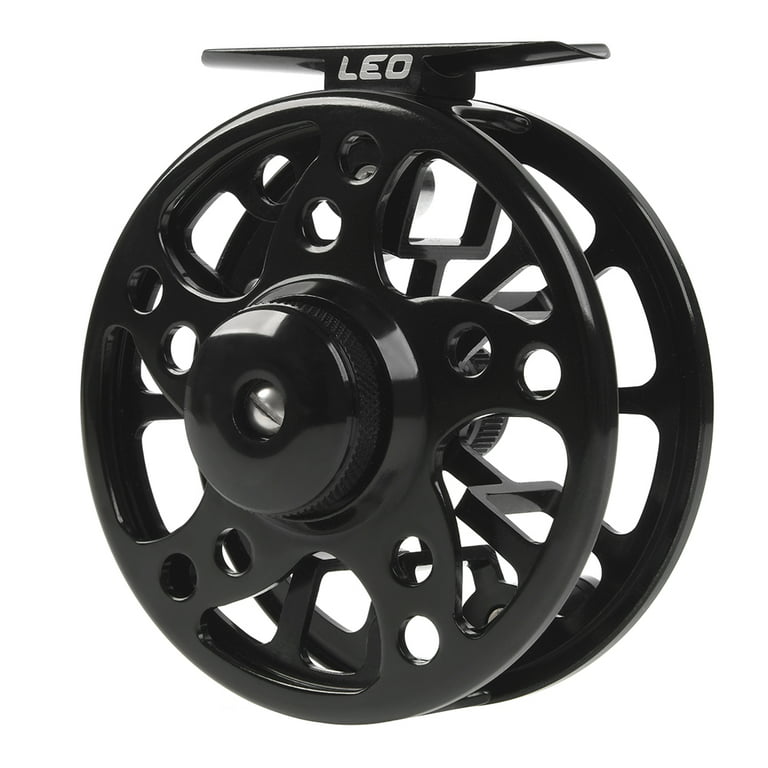 Leo Fly Fishing Reel Aluminum Alloy Fishing Reel 34 / 56 / 78 Weight 2+1 Ball Bearing Left Right Interchangeable Fly Reel, Size: AP85