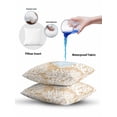thumbnail image 6 of Outdoor Pillows Waterproof, Beige Coral Coastal Throw Pillows with Inserts Included, Summer Nautical Ocean Beach Indoor Outdoor Decorative Lumbar Pillow for Bed/Couch/Patio 18"x18", 2Pcs, 6 of 8