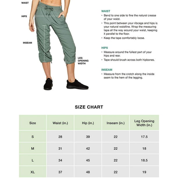 RBX Active Womens Fashion Lightweight Stretch Woven Body Skimming Drawstring  Capri Pant 