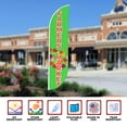thumbnail image 4 of Farmers Market Sign feather flag for Outdoor by Mavis Print | 11.5 FEET Long Polyester Outdoor Banner Flag for Easy Hang | HD Print Swooper I Flag Only for Food Advertising | Made in USA I Flag Only, 4 of 5