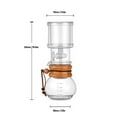 thumbnail image 2 of BIMZUC 400 ml Clear Glass Cold Brew Drip Coffee Maker – Adjustable Flow, Dual‑Layer Borosilicate, Low‑Acid, Easy‑Use Filter, 2 of 8