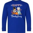 thumbnail image 3 of Inktastic Happy Thanksgiving Christian Pilgrims Holiday Long Sleeve Youth T-Shirt, 3 of 5