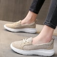 thumbnail image 4 of Fesfesfes All-Season Shoes Casual Women's Shoes New Fabric Mesh Layer Breathable Flat Bottom Walking Shoes US:7.5(40), 4 of 4
