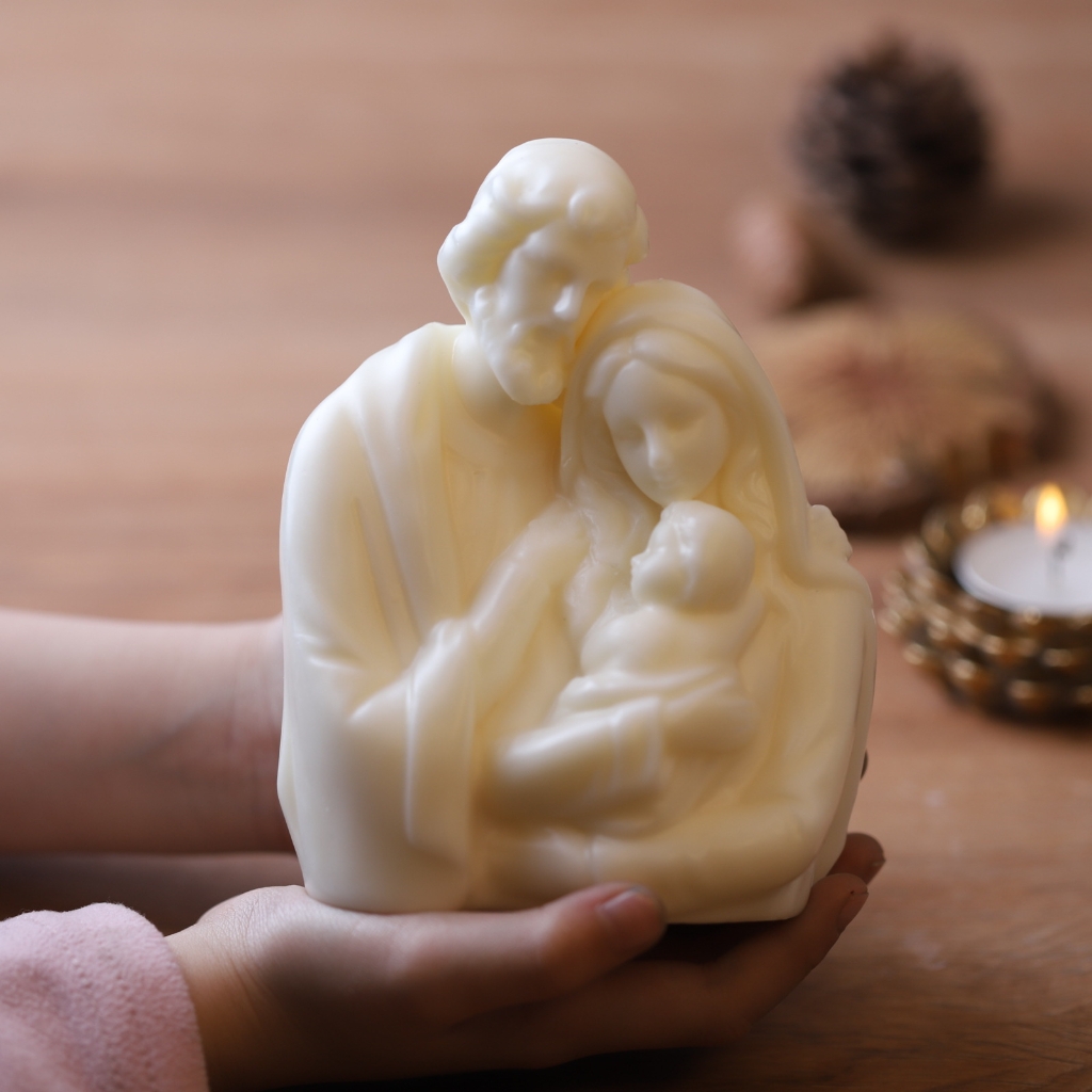 ZPAQI Madonna and Child Silicone Candle Mold - DIY Resin Craft Set