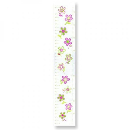 the kids room by stupell pink and green floral growth chart