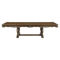 thumbnail image 4 of Acme Latisha Trestle Dining Table with Leaf in Antique Oak Indoor, 4 of 11