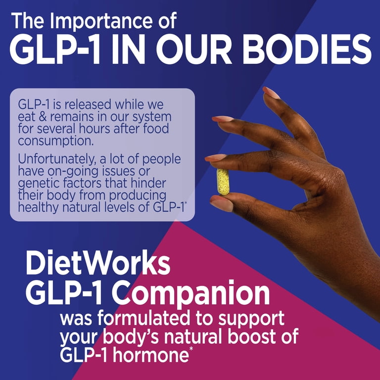 GLP-1 Companion, Promotes Digestion and Regularity, Boosts Energy Levels, 60 Tablets
