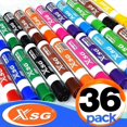 thumbnail image 2 of Low odor whiteboard marker dry erase slanted head red blue black large capacity erasable chisel tip marker pen, 36 colors X-016 whiteboard marker, 2 of 4