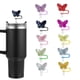 thumbnail image 1 of 10 fundas para pajitas Stanley con láser, tapa con pajita de mariposa para vasos Stanley de 30 y 40 oz con asa, pajita de 8 mm para vasos Stanley, tapas reutilizables para pajitas, accesorios para, 1 of 5