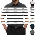 thumbnail image 2 of Capri Polo Shirts Men Breeze Short Sleeve Casual Collared Golf Shirt Lightweight Stretch Quick Dry Textured Summer Polo, 2 of 7