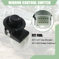 thumbnail image 3 of Mirror Control Button for 2011-2017 Jeep Wrangler 2011-2014 Dodge Challenger, 3 of 6